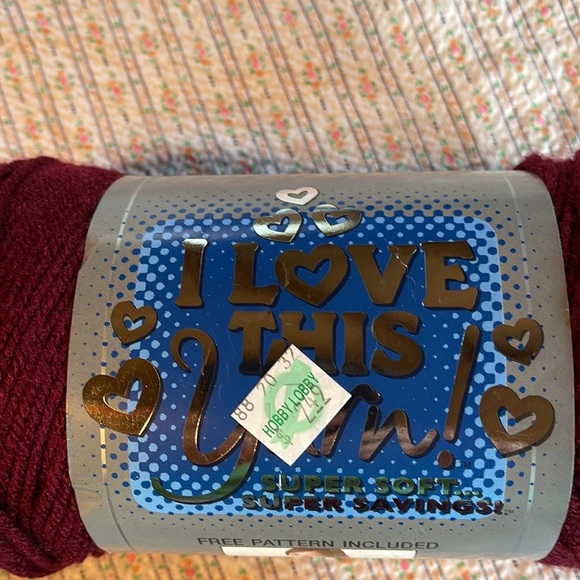 I Love This Yarn-burgundy - Picture 5 of 5